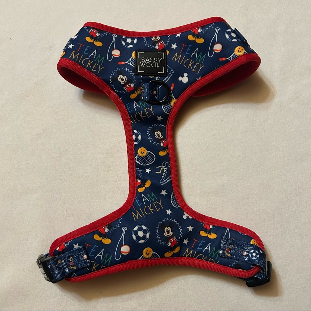 Team Mickey Large Dog Harness